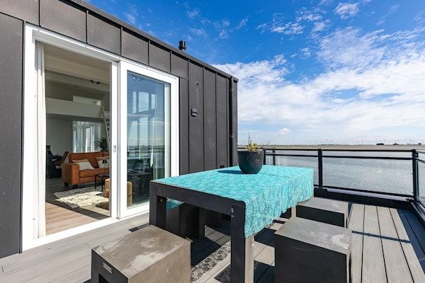 Terras - Penthouse met uitzicht op het strand in Sint-Annaland (5)