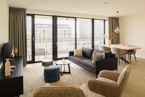 Woonkamer - Appartement met uitzicht op de Westerschelde in Breskens (1)