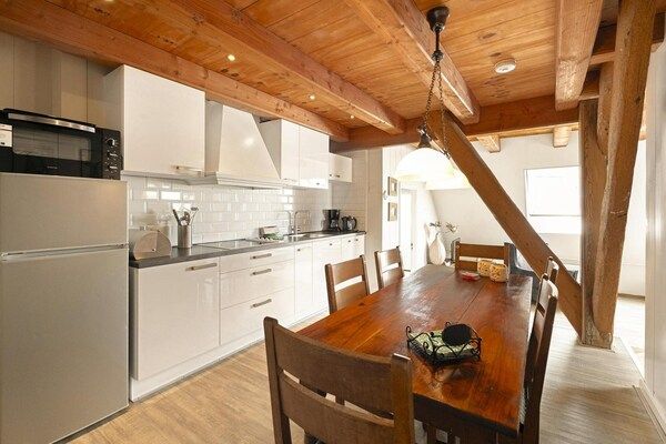 Keuken - Appartement Nostalgisch in Scholp boerderij in Schagen (3)