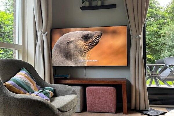 Woonkamer - Bosretraite met zonneoplader in Ewijk (2)