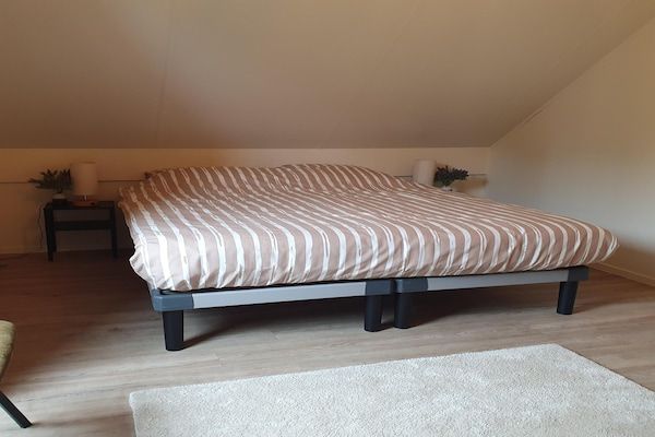 Slaapkamer - Bosbungalow met sauna voor 6 personen in Ewijk (5)
