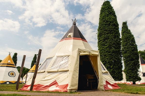 Buitenkant - Luxe vakantieverblijf in tentstijl voor 6 personen in Slagharen (1)
