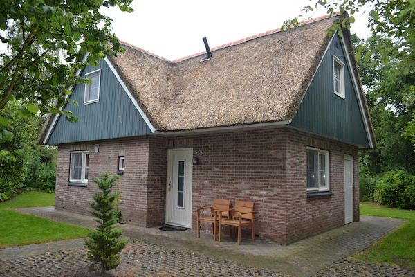 Buitenkant - Rustieke villa met gedeeld zwembad in Paasloo (1)